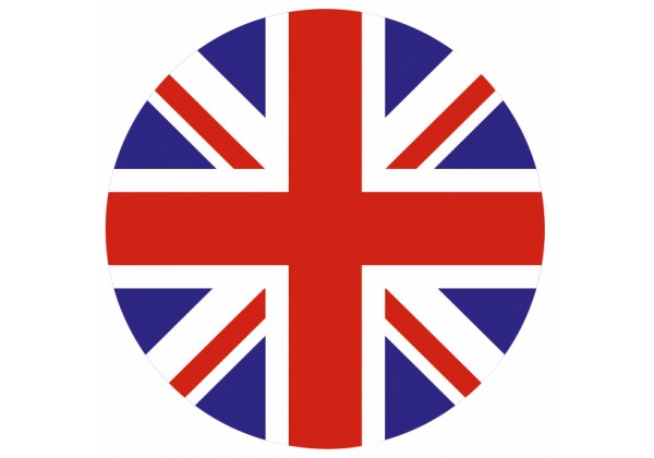 Sticker Drapeau anglais rond