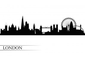 Sticker London sihlouette skyline
