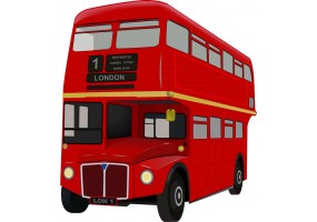 Sticker Bus London version enfant