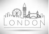 Sticker London skyline graphique