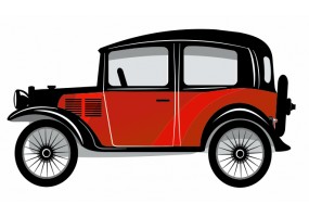 Sticker voiture vintage de londres