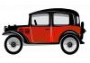 Sticker voiture vintage de londres