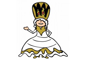Sticker the queen d'angleterre