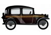 Sticker London taxi vintage
