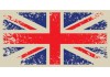 Sticker vintage drapeau UK