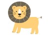 Sticker petit lion sauvage