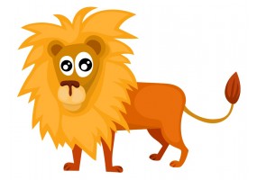 Sticker lion crinière