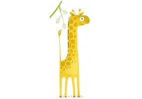 Sticker girafe avec branches