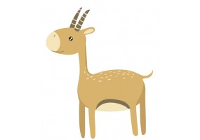 Sticker bebe gazelle