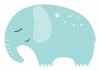 Sticker elephant dort debout