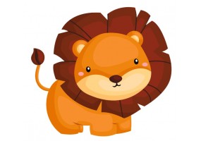 Sticker bebe lionceau