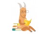 Sticker gazelle en lecture