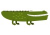 Sticker gros crocodile grosse dents