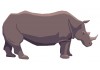 Sticker rhinoceros grand