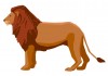 Sticker lion adulte
