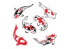 Sticker band de carpe koi