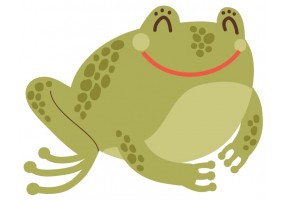 Sticker grosse grenouille adulte