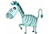Sticker enfant Animaux jungle Zébre