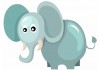 Sticker enfant Animaux jungle éléphant