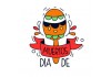 Sticker tete de mort mexicain