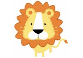 Sticker Lion tout rond