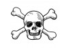 Sticker tete de mort