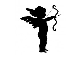 Sticker ange cupidon