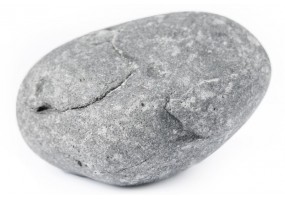 Autocollant zen galet gris
