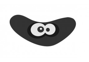 Sticker yeux noir