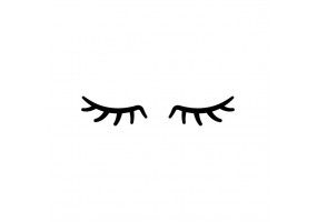 Autocollant yeux cils