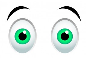 Sticker yeux vert