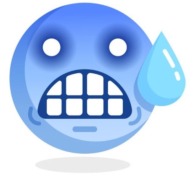 Stickers Deco Emoji Bleu