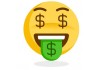 Sticker emoji dollars