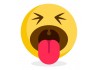 Sticker emoji tire la langue