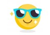 Sticker emoji lunette de soleil