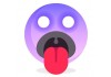 Sticker emoji violet