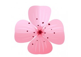 Sticker mural fleur lotus