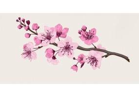 Sticker chinois fleur