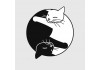 Sticker chinois chat