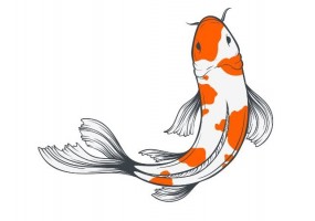 Sticker chinois poisson